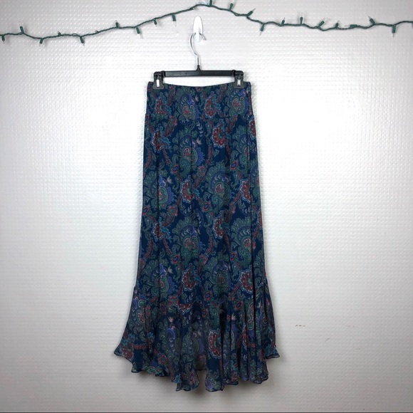 Anthropologie | Vanessa Virginia Silk Midi Skirt - Picture 3 of 6